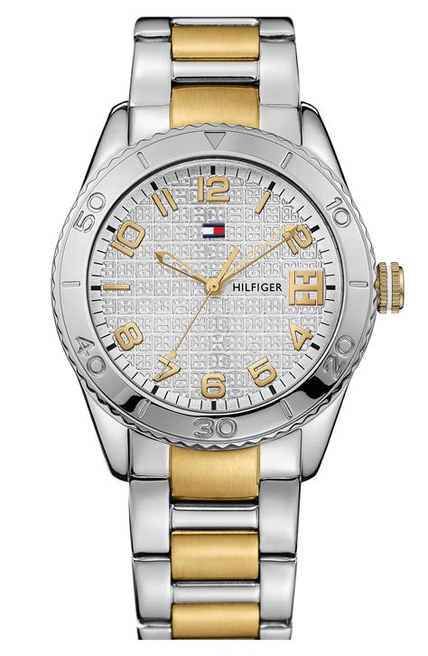 tommy hilfiger gold|tommy hilfiger silver watch.